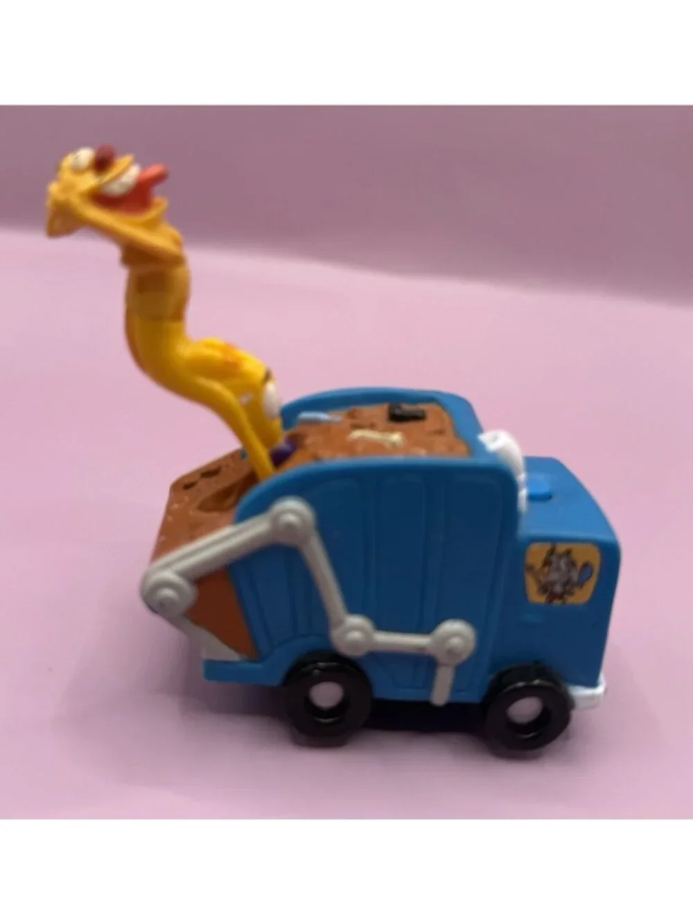1999 Nickelodeon  Cat Dog  Pull Garbage Truck Pull String Back Burger King